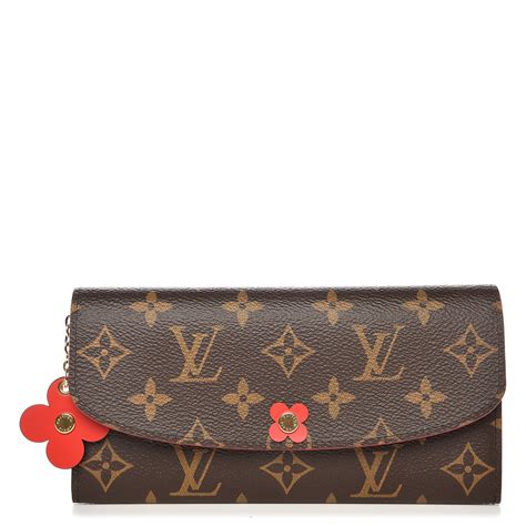 Louis Vuitton Wallet Emilie Bloom Flower Monogram Coquelicot